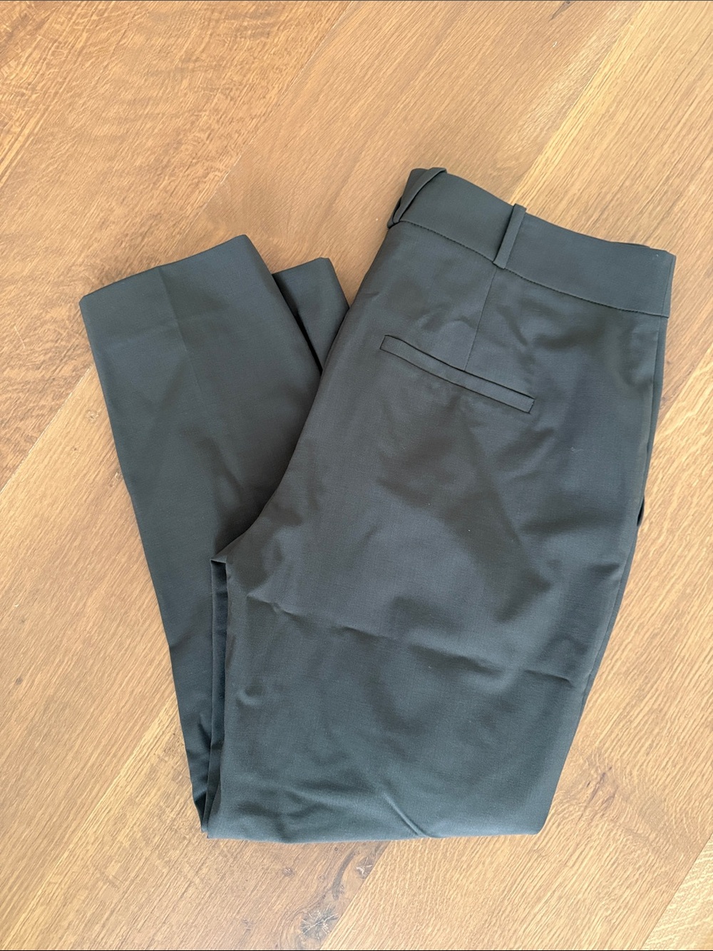 Veronica Beard Olive Green High-Waist Tailored Pants - Picture 3 of 5